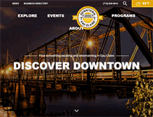 Tablet Screenshot of downtowneauclaire.org